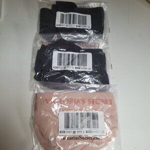 Victoria's Secret Thongs NWT pack of 3 (two in black, one in nude) size large